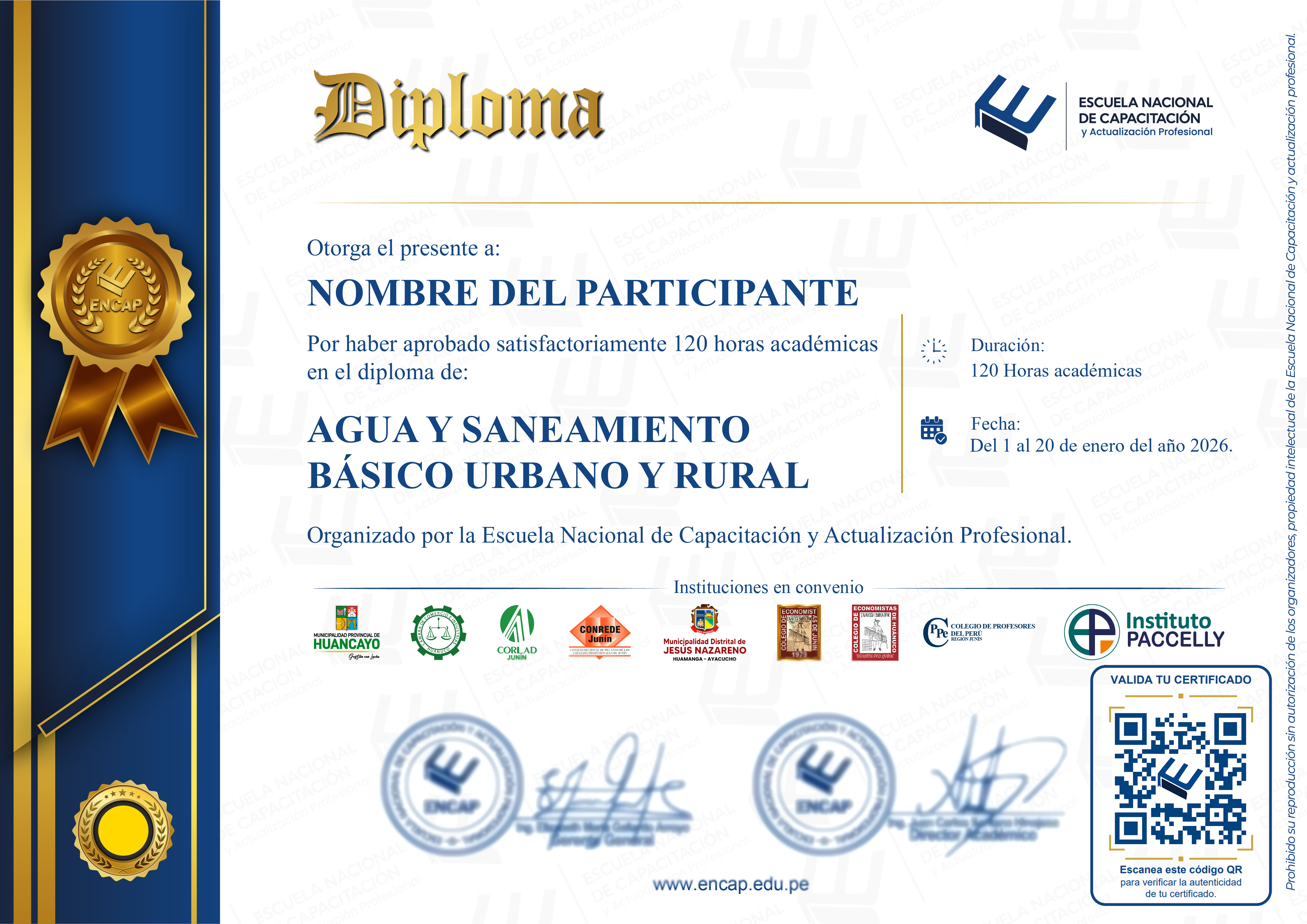 Certificado Especialización